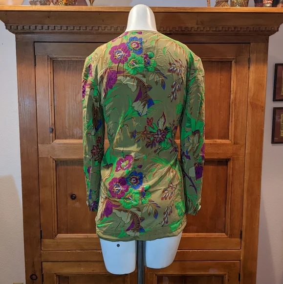 Genny Italian Silk Blouse - Picture 3 of 12